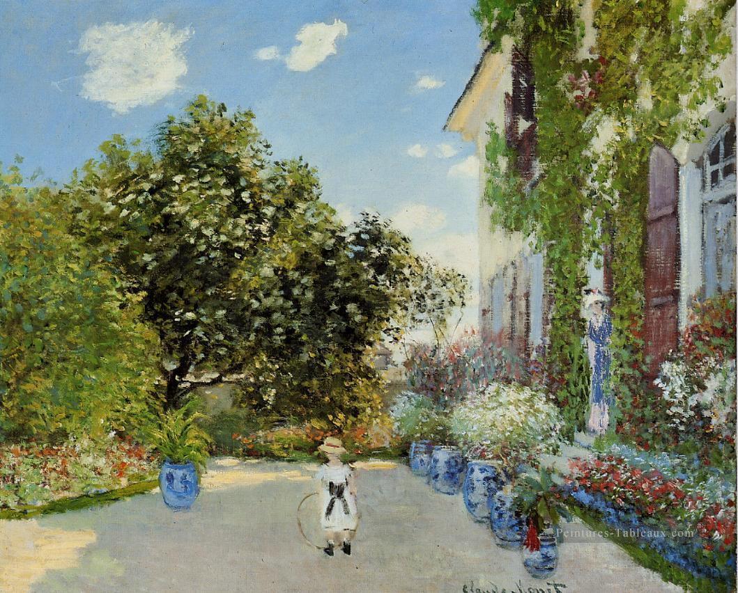 La Maison de l artiste à Argenteuil Claude Monet Peintures à l'huile
